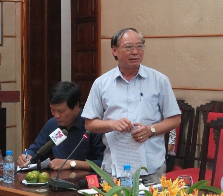 Phó Tổng Giám đốc Nguyễn Đình Khương phát biểu tại hội nghị.