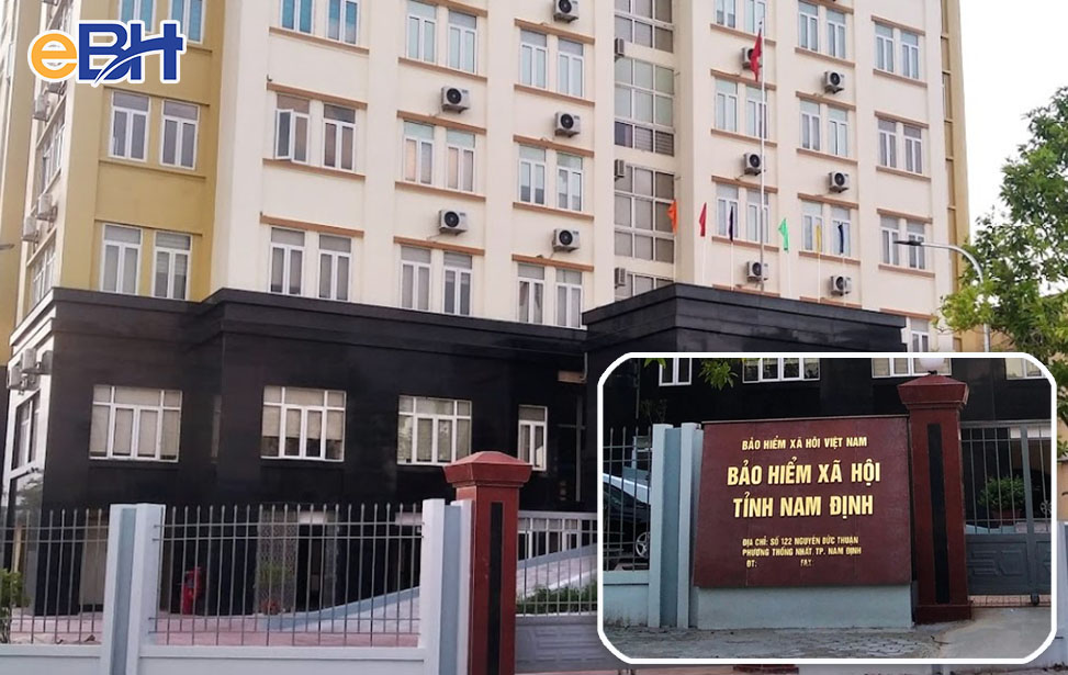 Trụ sở làm việc của cơ quan BHXH tỉnh Nam Định đặt tại Thành phố Nam Định