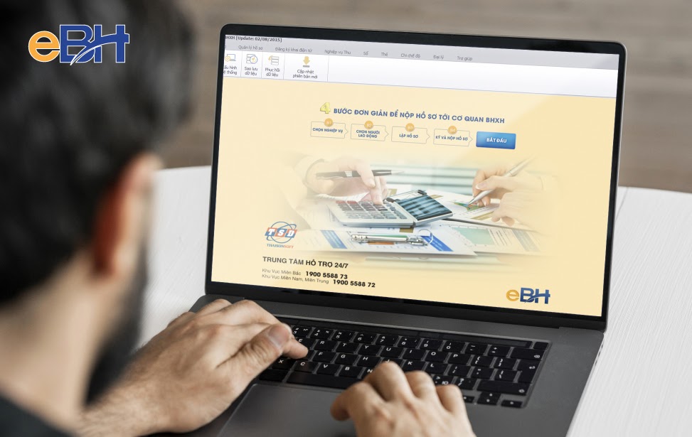 Nộp hồ sơ đăng ký giao dịch BHXH điện tử trên phần mềm eBH