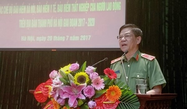 Thiếu tướng Đoàn Duy Khương phát biểu