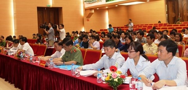 Hội nghị được tổ chức tại hội trường CATP Hà Nội