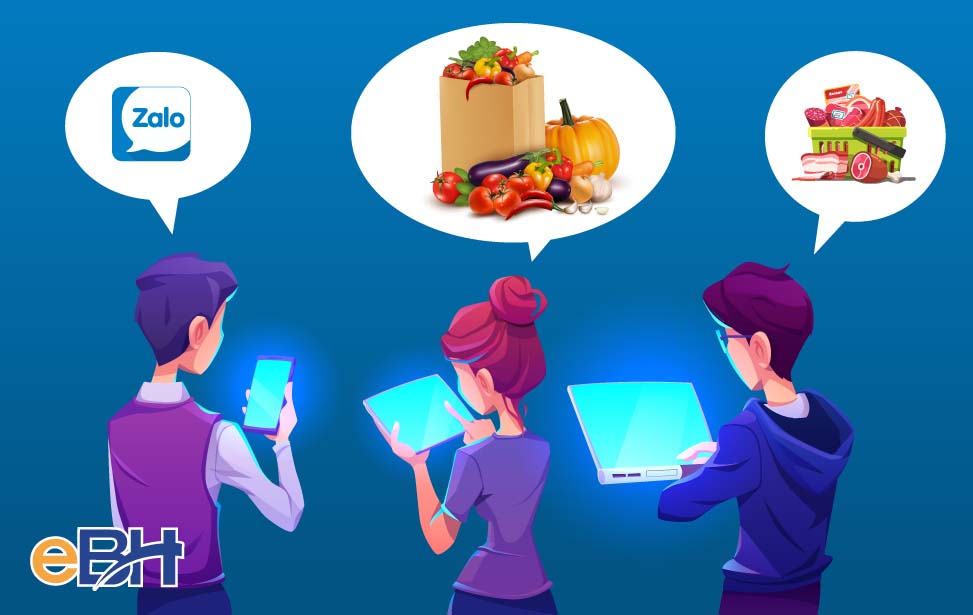 Hướng dẫn nhận hỗ trợ lương thực, thực phẩm qua tính năng Zalo connect trên ứng dụng Zalo.