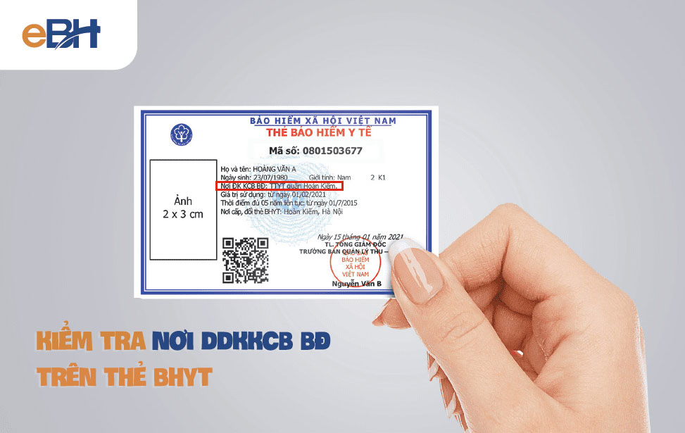 Xem thông tin Nơi DDKKCB BD trên thẻ BHYT