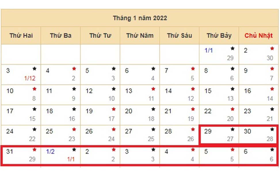 Lịch nghỉ Tết Nguyên Đán năm 2022 được đề xuất lên Thủ tướng Chính phủ