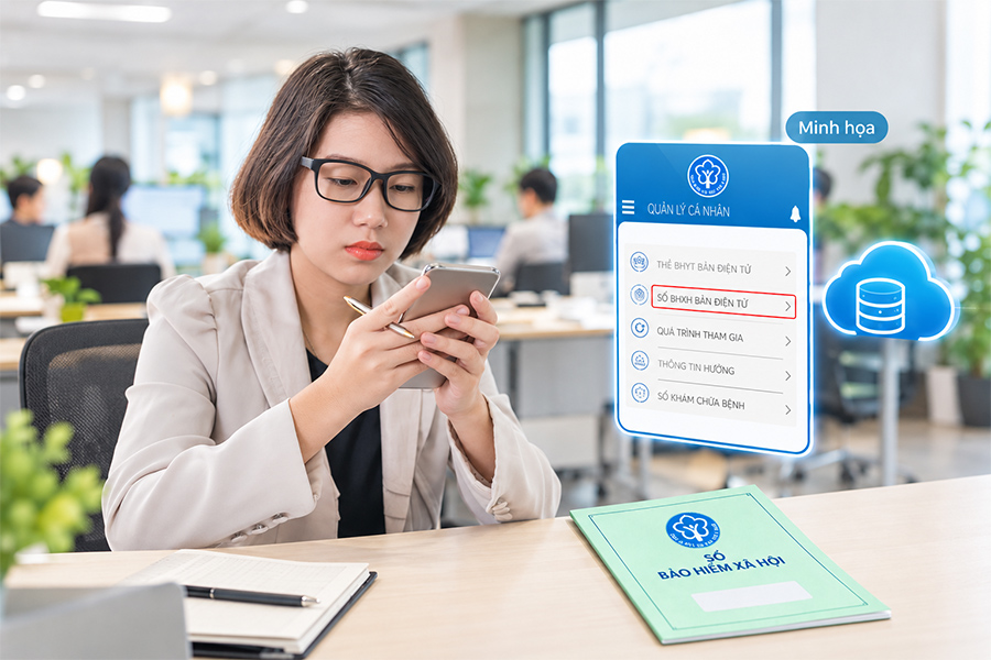 Hướng dẫn cách nhận và sử dụng sổ BHXH điện tử trên VssID