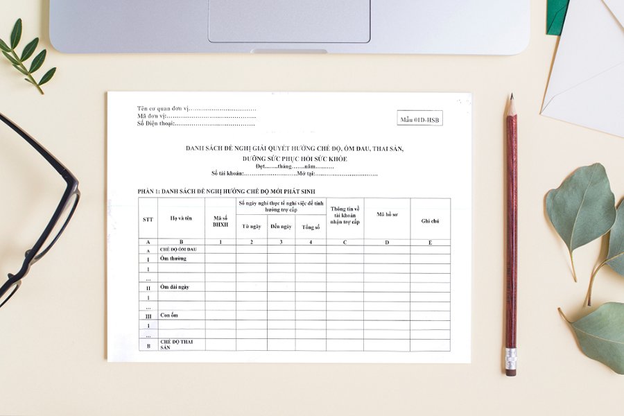Mẫu 01D-HSB ban hành thay thế mẫu 01B-HSB từ 01/7/2025