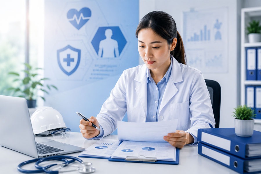 Báo cáo y tế lao động: Hạn nộp, mẫu báo cáo và mức phạt năm 2026