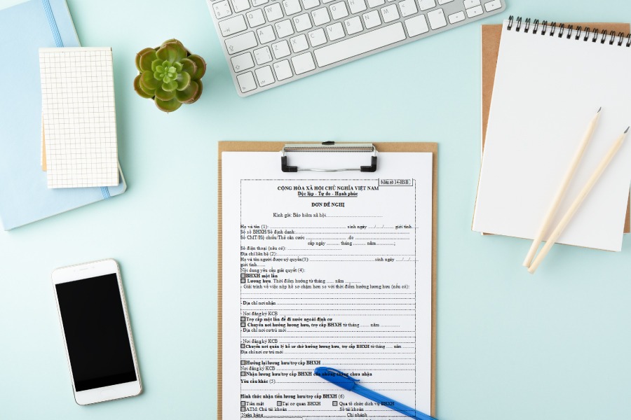 Đơn đề nghị chuyển hưởng lương hưu và trợ cấp BHXH mẫu 14 HSB