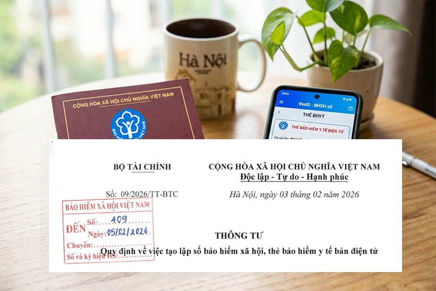 Tạo lập sổ BHXH, thẻ BHYT bản điện tử theo Thông tư 09/2026/TT-BTC
