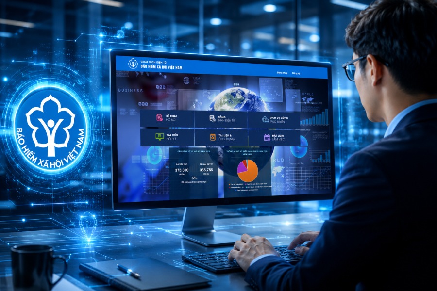 Thủ tục khai báo lao động lần đầu qua cổng BHXH điện tử 2026