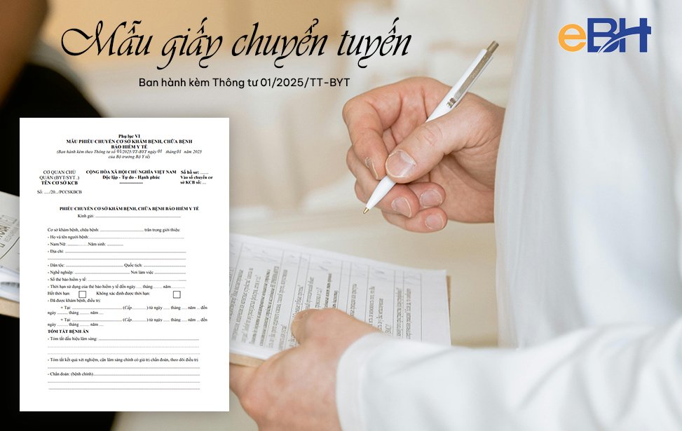 Mẫu giấy chuyển tuyến theo Thông tư 01/2025/TT-BYT mới nhất