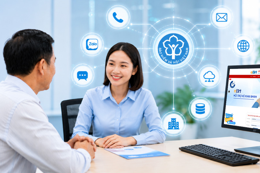 Tổng quan quy trình tư vấn hỗ trợ hưởng chính sách bảo hiểm theo Quyết định 422/QĐ-BHXH
